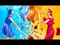 Hot vs Cold Challenge / Girl on Fire vs Icy Girl Birthday Party