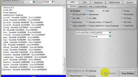 Symphony G20 FRP lock remove