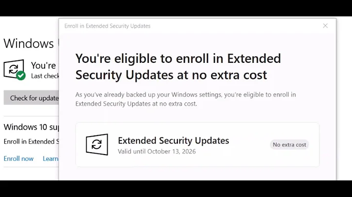 How To Enroll In Extended Security Updates (ESU) On Windows 10 PC