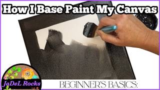 How To Base Paint a Canvas for Mandala Art