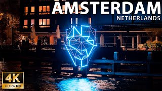Amsterdam — Light festival / ?? Netherlands - 4K 60fps (UHD)
