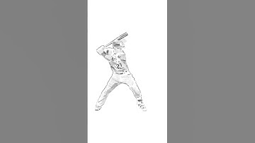 Mike Trout Rotoscope Animation #baseball #animation #art #oddlysatisfying