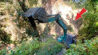 Building My INSANE Mountain Village with ONLY an Excavator | Trackhoe