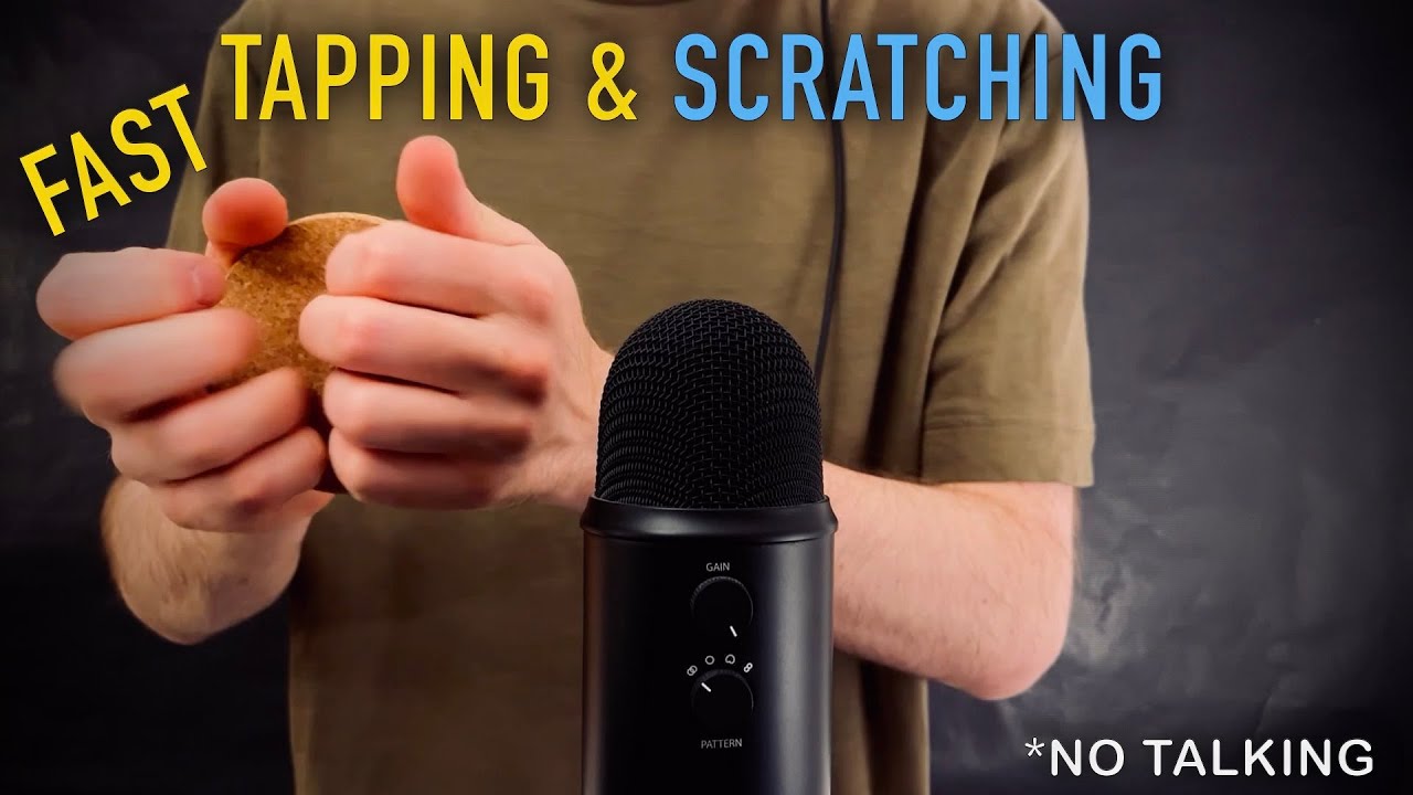 ASMR Fast Tapping & Scratching on Tingly Textures ✨ (No Talking)