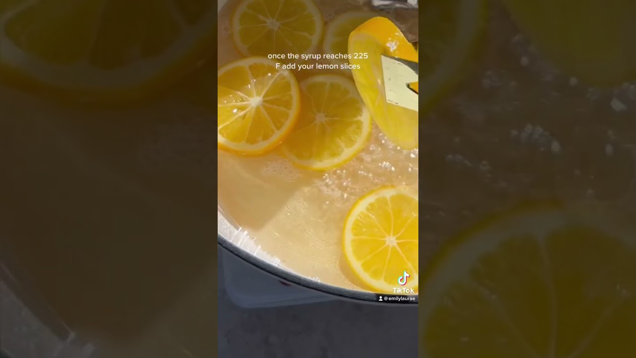 Candied Lemon Slices