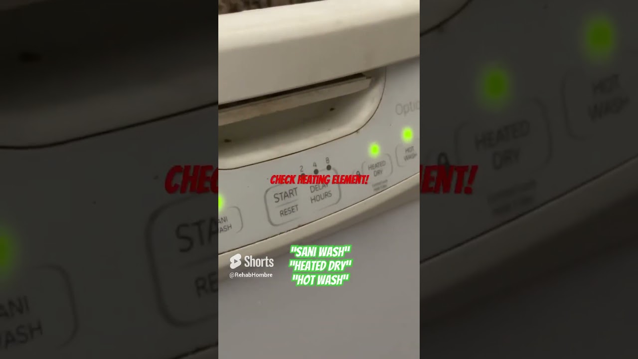 GE Dishwasher flashing lights? GLD5500L15WW