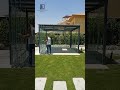 برجولات زجاج Frameless بأنظمة متحركة | تحويل المساحة الخارجية إلى Outdoor Living فاخر✨
