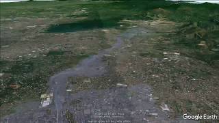 Simulation of Typhoon Ondoy floods in Google Earth