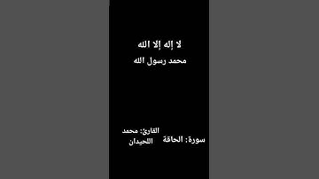 #محمد اللحيدان #قرآن #هلك عني سلطانية#سورة الحاقة