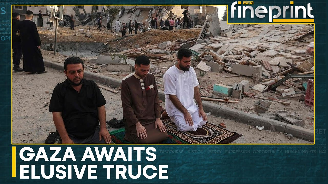Gazans hold Friday prayers between rubble | WION Fineprint