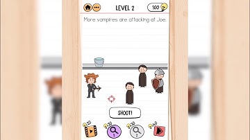 Brain Test 2 | Smith and Joe 2 | Level 2 - More vampires are attacking at Joe