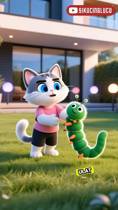 Mama ada ulat bulu #kucing #cat #cartoon #funny #shorts #animasilucu
