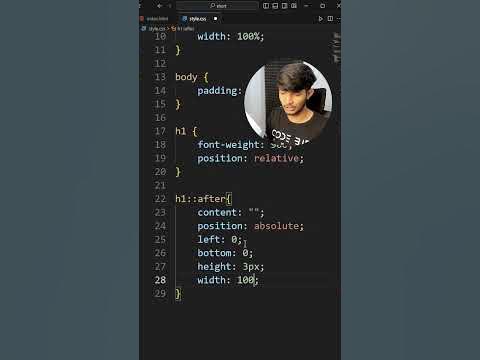 18/100 Tricks: Underline Animation in CSS | HTML CSS JS Animation and ...