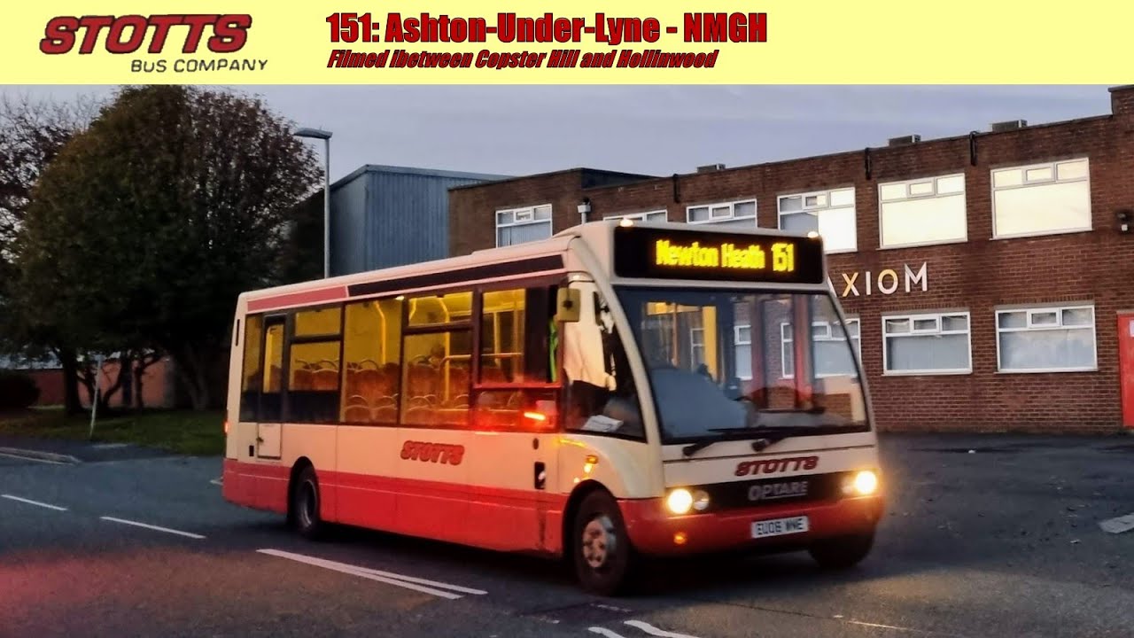 Solo in the dark ☁️ Stotts Tours 151 service between Copster Hill and Hollinwood