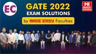 GATE 2022 | LIVE Exam Solutions | Electronics & Communication Engg.| EC | By MADE EASY Faculty Panel