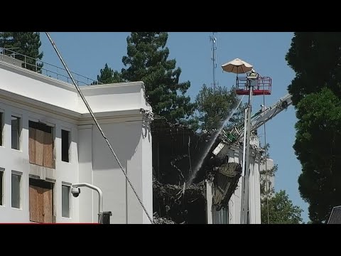 Crews demolish part