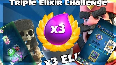 BEST DECK FOR TRIPLE ELIXIR CHALLENGE | ALL 3 CROWNS WINS | Clash Royale