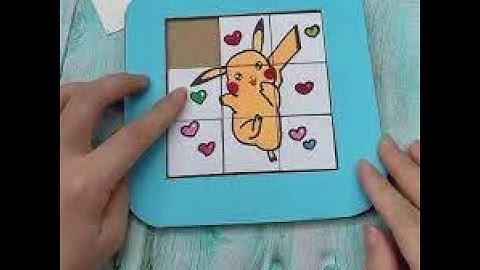 how to make  puzzle game from card board /paper puzzle game project /paper game project/Craft video