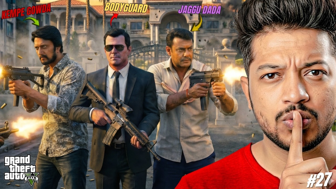 I Became Karnataka’s Biggest Celebrity Bodyguard for 24 Hours 😱 #27 #gta5gameplay