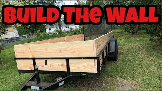 Built 2 ft walls on my 16 ft Utility Trailer