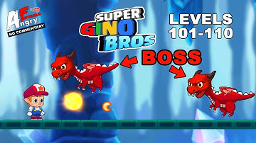 Super Gino Bros - Levels 111-120 + TWO BOSSes (Android Gameplay)
