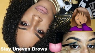 How To Fill Uneven Brows 👅| Updated Eyebrow Routine 2018 Quick Tips Filling Uneven Brows