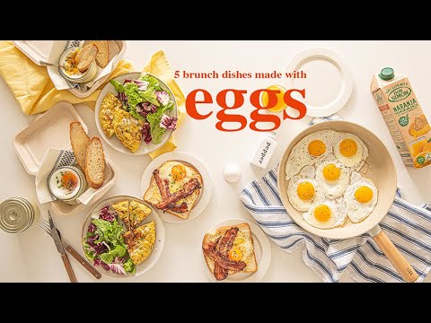 sub)계란으로 만드는 5가지 브런치요리 5 brunch dishes made with eggs