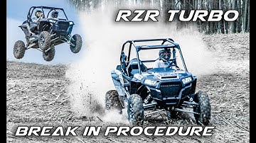 How to Properly Break in a Brand New RZR Turbo - 2017 Polaris RZR XP Turbo First Test Drive