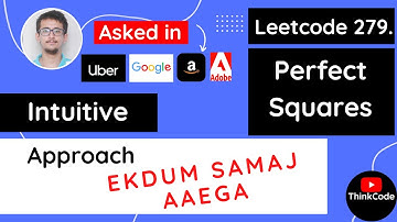 Leetcode 279: Perfect Squares | Love Babbar DP Series