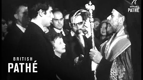 Edith Piaf Weds Theo Sarapo (1962)