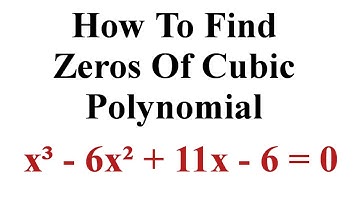 How To Find Zeros Of Cubic Polynomial Class 10