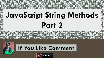 JAVASCRIPT STRING METHOD  PART 2 RATAN AGARWAL IT INFORMER