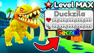 Unlocking MAX LEVEL DUCKZILLA in Duck Evolution!