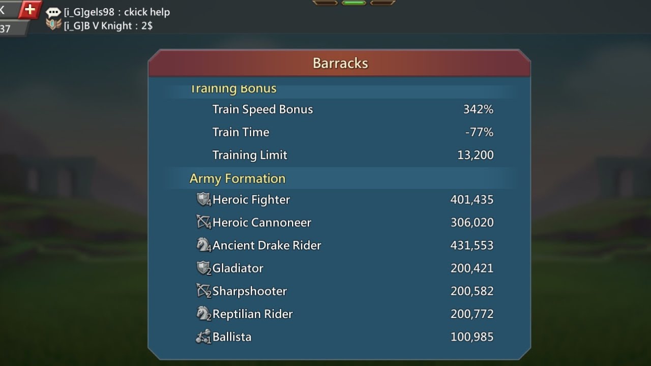 Training and Dismissing 1 million t4 troops  ||  Lords Mobile