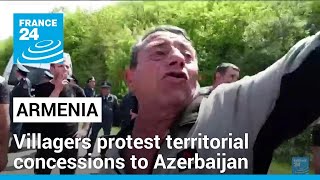 Armenia villagers protest territorial concessions to Azerbaijan • FRANCE 24 English Resimi