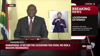 [MUST WATCH] President  Ramaphosa Extends the lockdown