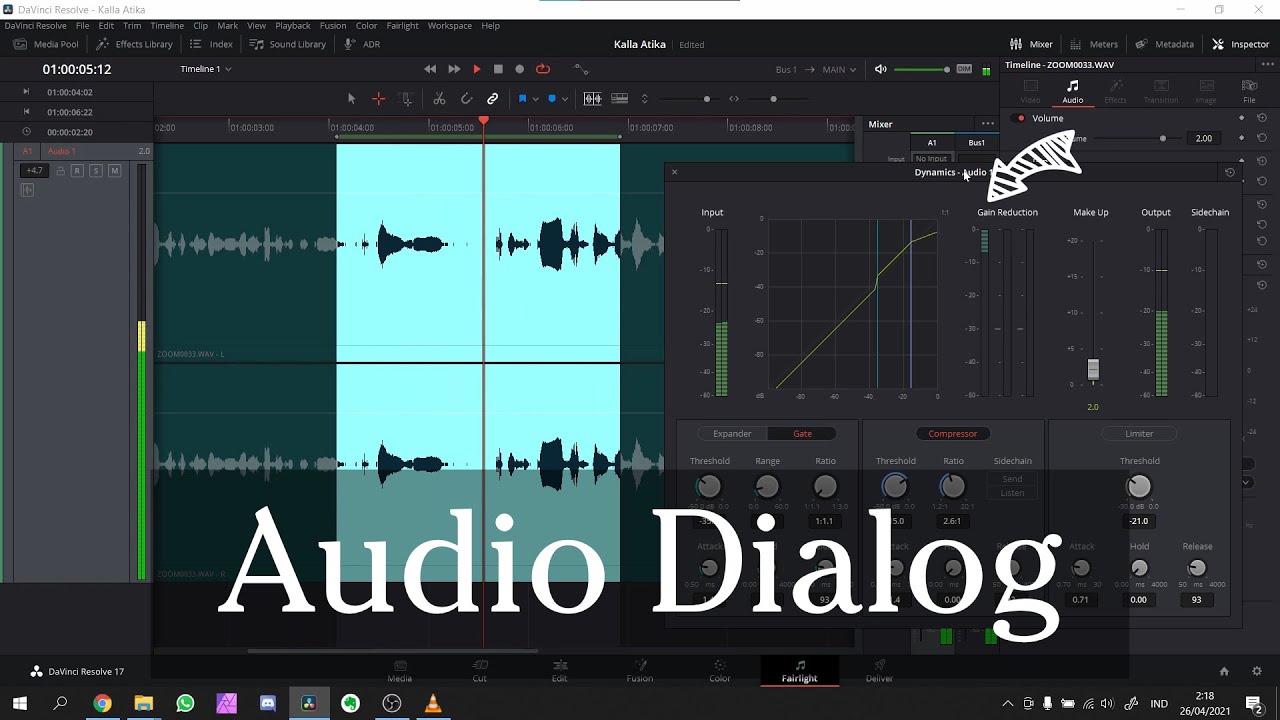 Dialogue audio