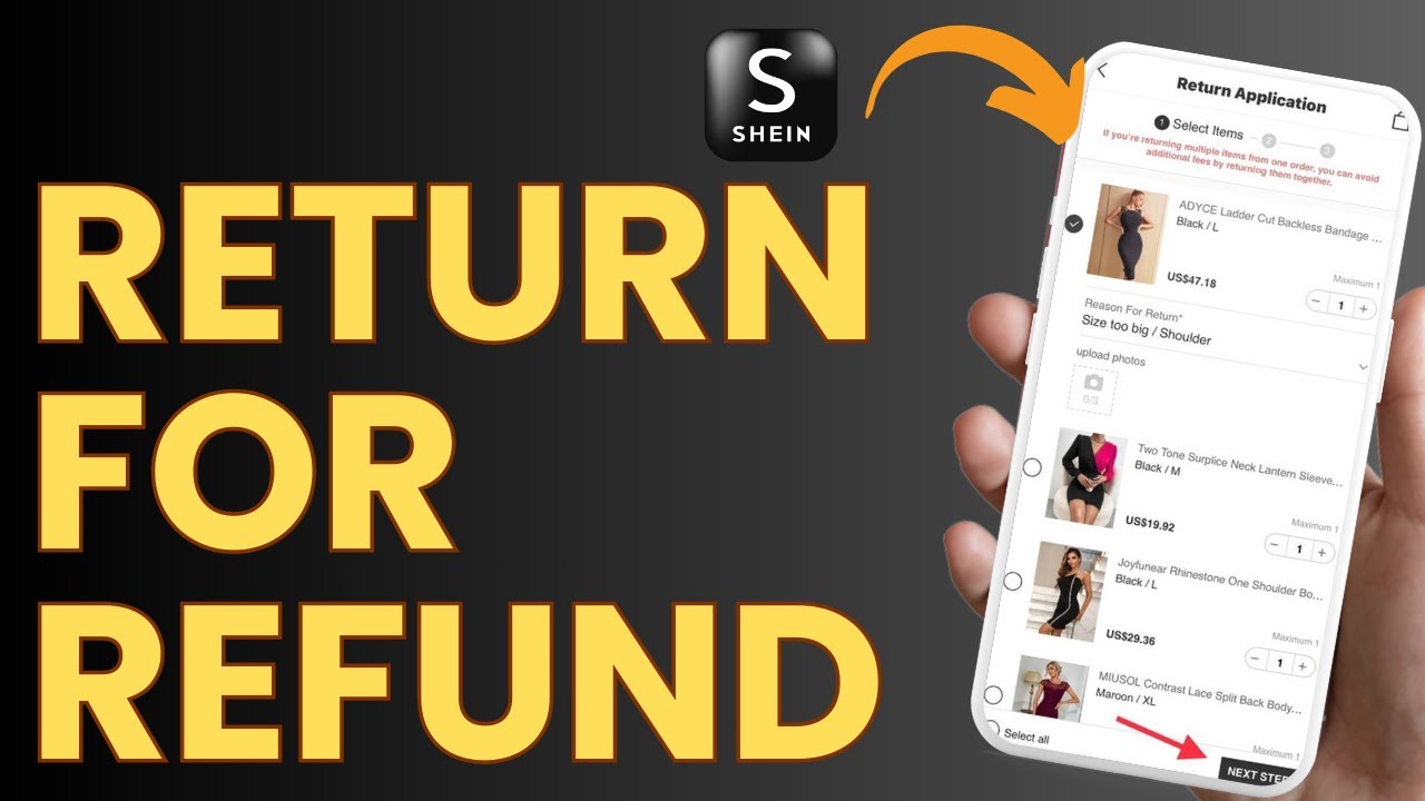 Как вернуть товары в SHEIN для получения возврата денег