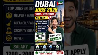 Dubai Jobs 2026 🔥 Salary &amp; Apply Process | Dubai Job Without Agent | Direct Hiring Guide