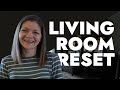 Living room reset  tidy with me  mom of 6