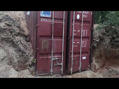 How To Bury Shipping Container Part 7 Project Complete Underground ...