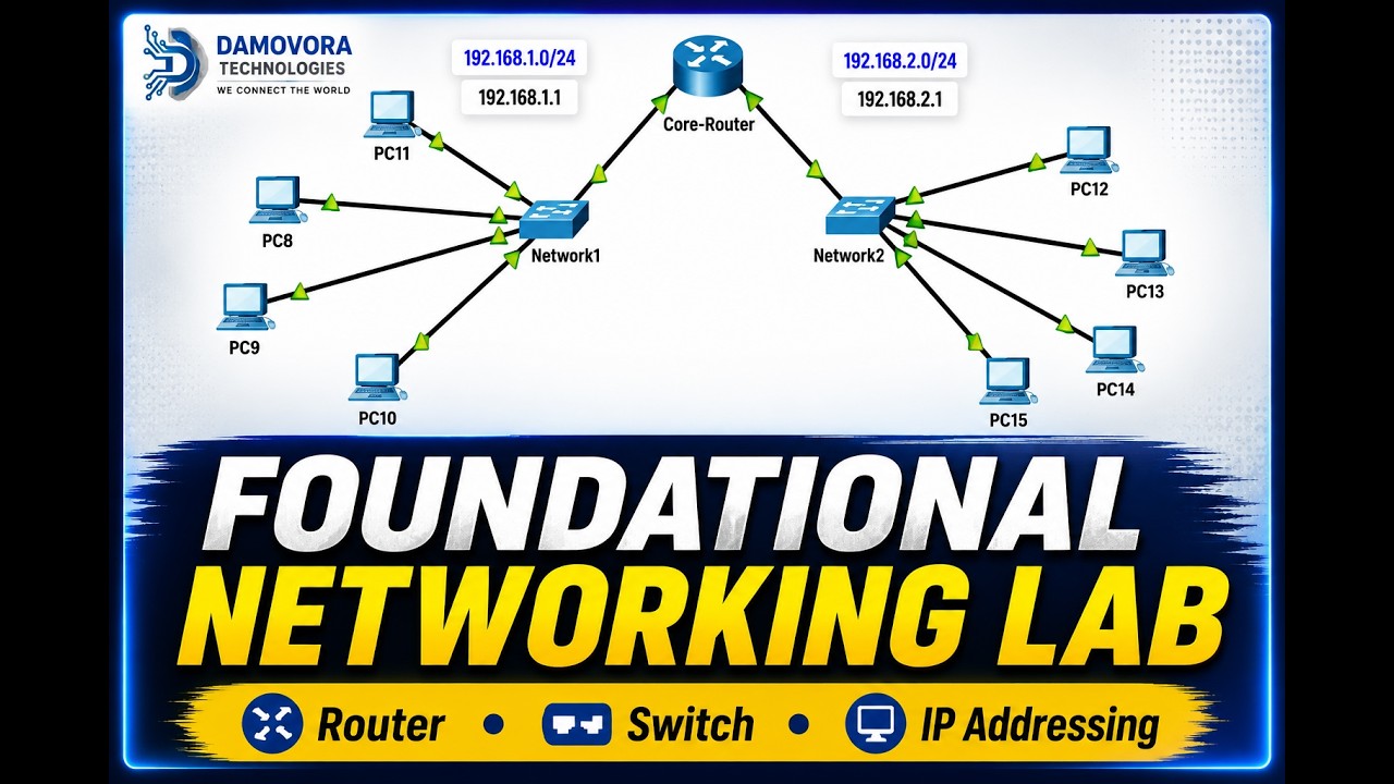 Sample Comlab Router Foundational Networking Lab | Router, Switch & Multiple Networks ...