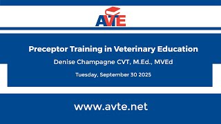 Preceptor Training in Veterinary Education