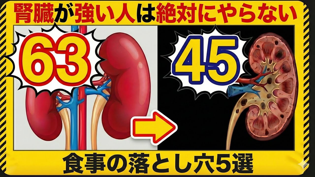 【衝撃】食事管理を頑張っているのに数値が悪化！？腎臓を壊す「意外な5つの盲点」と解決策【おいしい健康】