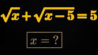 A Very Nice Radical Equation! 🧠 | Can You Solve It Without a Calculator?#maths#algebra#education