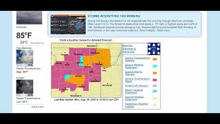(DOUBLE HEADER) EAS Severe Thunderstorm Watch on Broadcastify NOAA Radios (8/29/2022) EAS #176￼-177