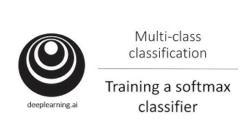 Training Softmax Classifier (C2W3L09)