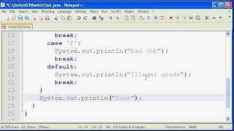 Java SE Tutorial 4 - Switch Statements in Java