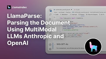 LlamaParse: Parsing the document using MultiModal LLMs Anthropic and  OpenAI