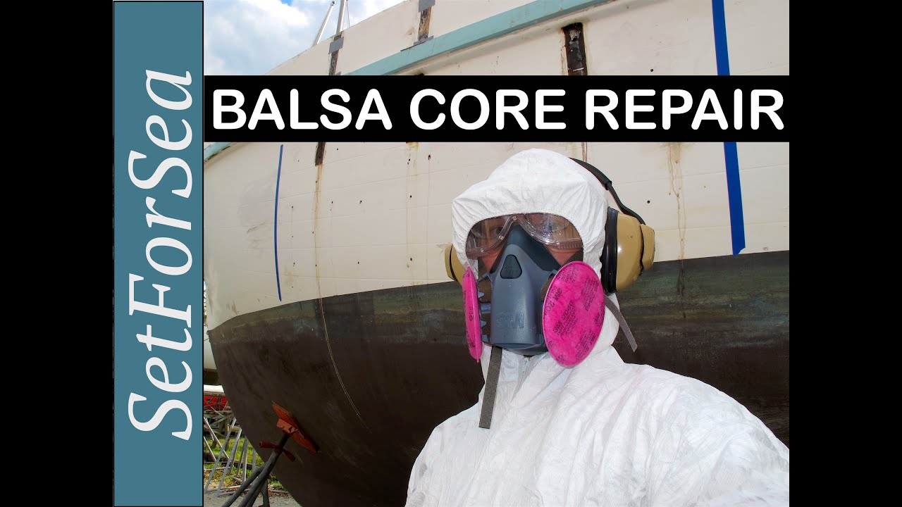 sailboat hull core repair